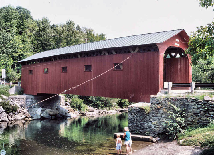 Covered bridge at the Green