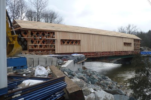 Bartonsville bridge rebuild photo by Ray/Adrienne Hitchcock, 12/22/2012
