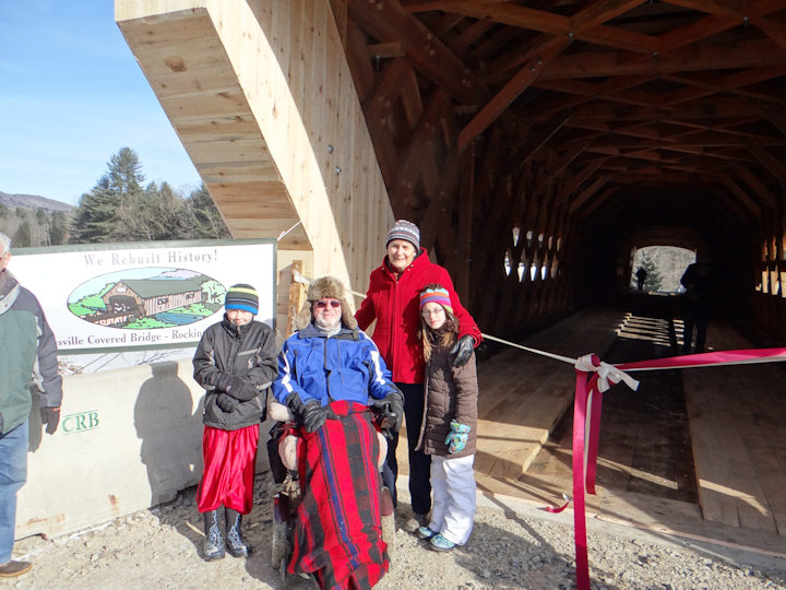 Bartonsville bridge opening day, 01/26/2013
