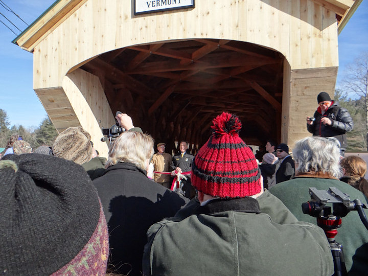Bartonsville bridge opening day, 01/26/2013