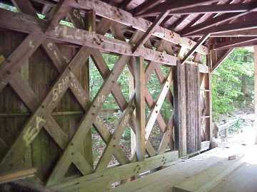 Brown Bridge Repairs. Photo by Robert Cassidy, June 2,
2002