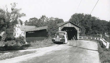 Bridge at South Lee, Mass. Photo William Maxant Collection, 1947
