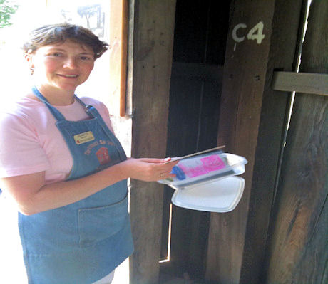 Jeanette Haight, Rockingham VT Country Store manager, August 6, 2009, Photo by Ray Hitchcock