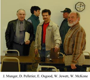 Covered Bridge meeting at Johson, Vt.
Photo by Joe Nelson April 18, 2001