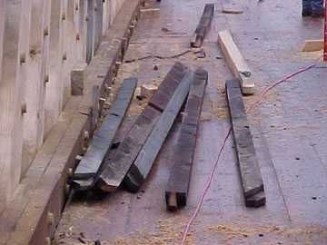 Paper Mill Bridge Rehabilitation: Photo by
David Guay, 5/2/00
