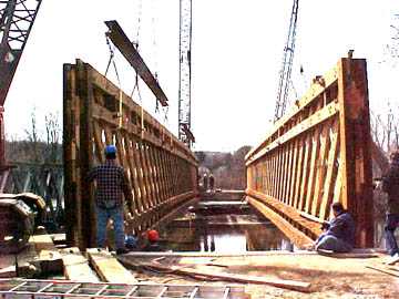 Paper Mill Bridge Rehabilitation: Photo
by David Guay, 4/7/00