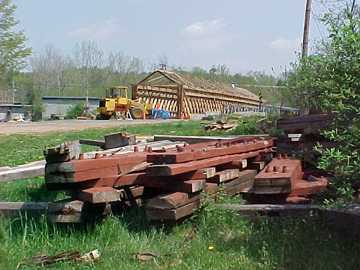 Paper Mill Bridge Rehabilitation: Photo by
David Guay, 5/8/00