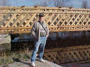 Paper Mill Bridge Rehabilitation: Photo by
David Guay, 4/20/00