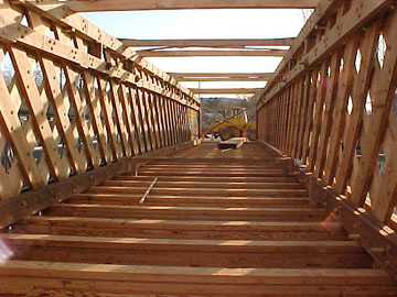 Paper Mill Bridge Rehabilitation: Photo by
David Guay, 4/20/00