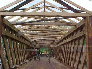 Paper Mill Bridge Rehabilitation: Photo by
David Guay, 5/26/00