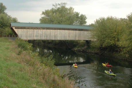 Gorham Bridge. Photo by Richard StPeter, October, 2007