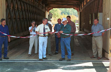 Hartland Bridge Opening Photo by Joe Nelson October 13, 2001