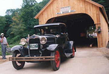 Mill Bridge opening celebration. Photo by Jackie Higgins of Tunbridge
7/22/00