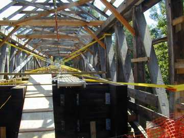 Union Village Bridge Rehabilitation. Photo by Joe Nelson, Aug.1, 2002