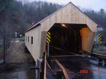 Union Village Bridge Rehabilitation. Photo by Tom Chase, Nov.13, 2002